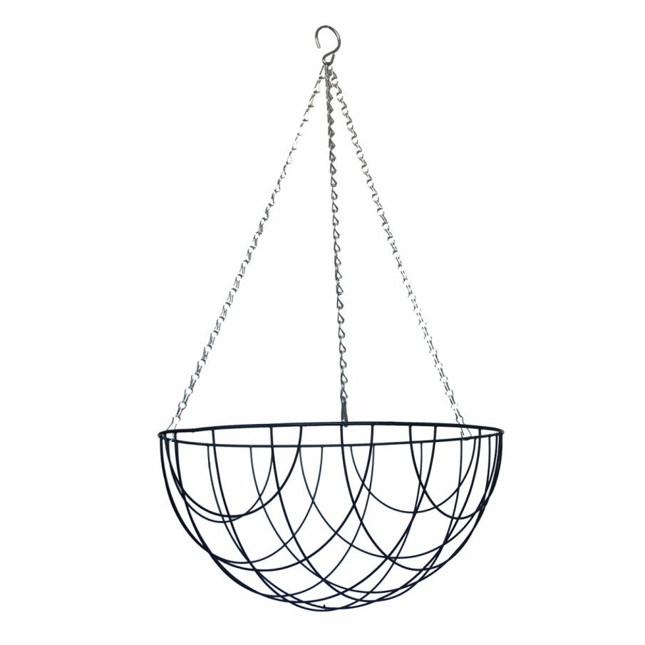 Tuin&Terras Esschert Design Hangmanden | Zwart Metalen Hanging Basket Xl