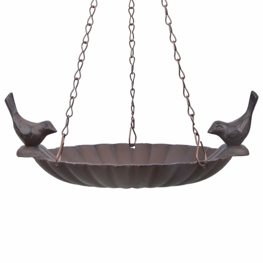 Vogels&Tuindieren Esschert Design Hangend | Hangend Vogelbad Met 2 Vogels