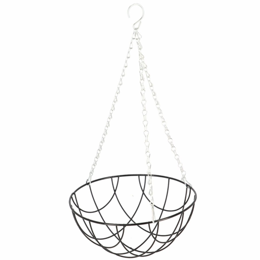 Tuin&Terras Esschert Design Hangmanden | Zwart Metalen Hanging Basket S