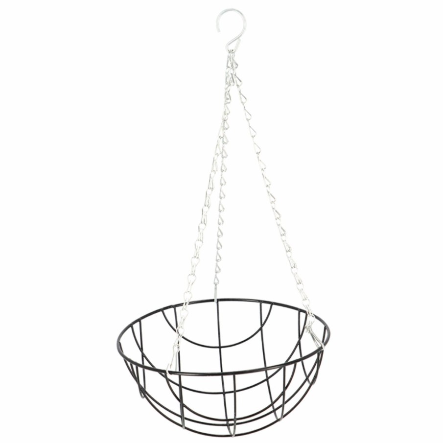 Tuin&Terras Esschert Design Hangmanden | Zwart Metalen Hanging Basket S