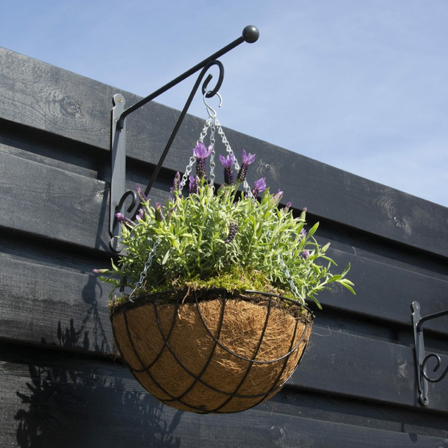 Tuin&Terras Esschert Design Wandhaken | Hanging Basket Haak Met Bol M