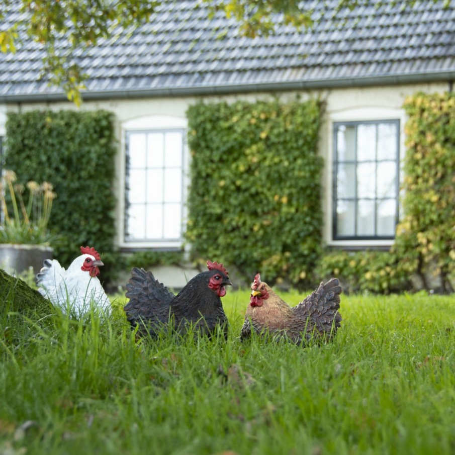 Tuin&Terras Esschert Design Polyresin - Boerderijdieren | Liggende Kip