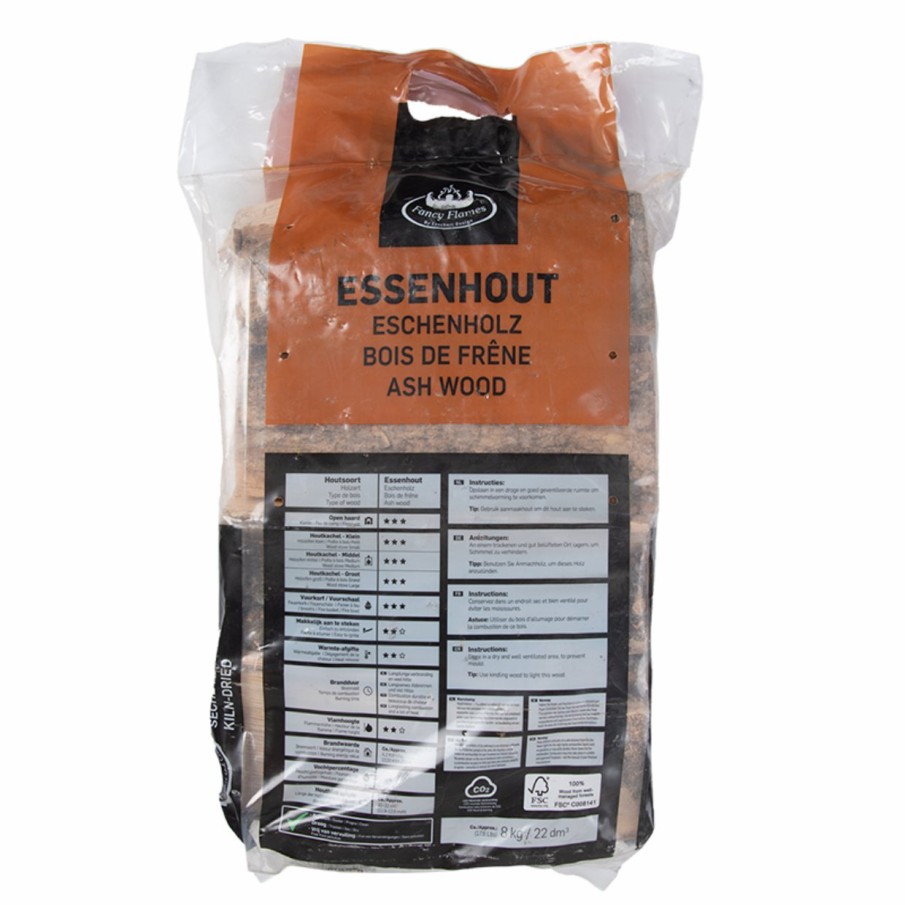 Vuur Esschert Design | Premium Ovengedroogd Essenhout