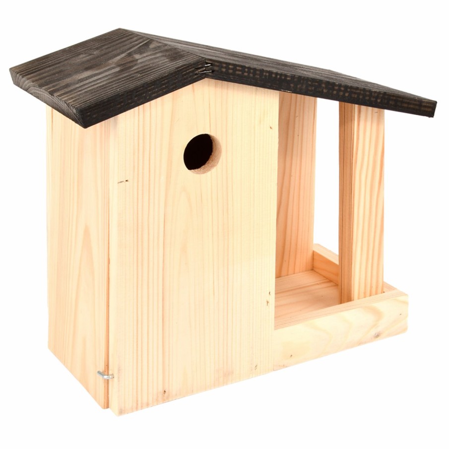 Vogels&Tuindieren Esschert Design Voederhuizen | Nestkast En Voedertafel 2 In 1