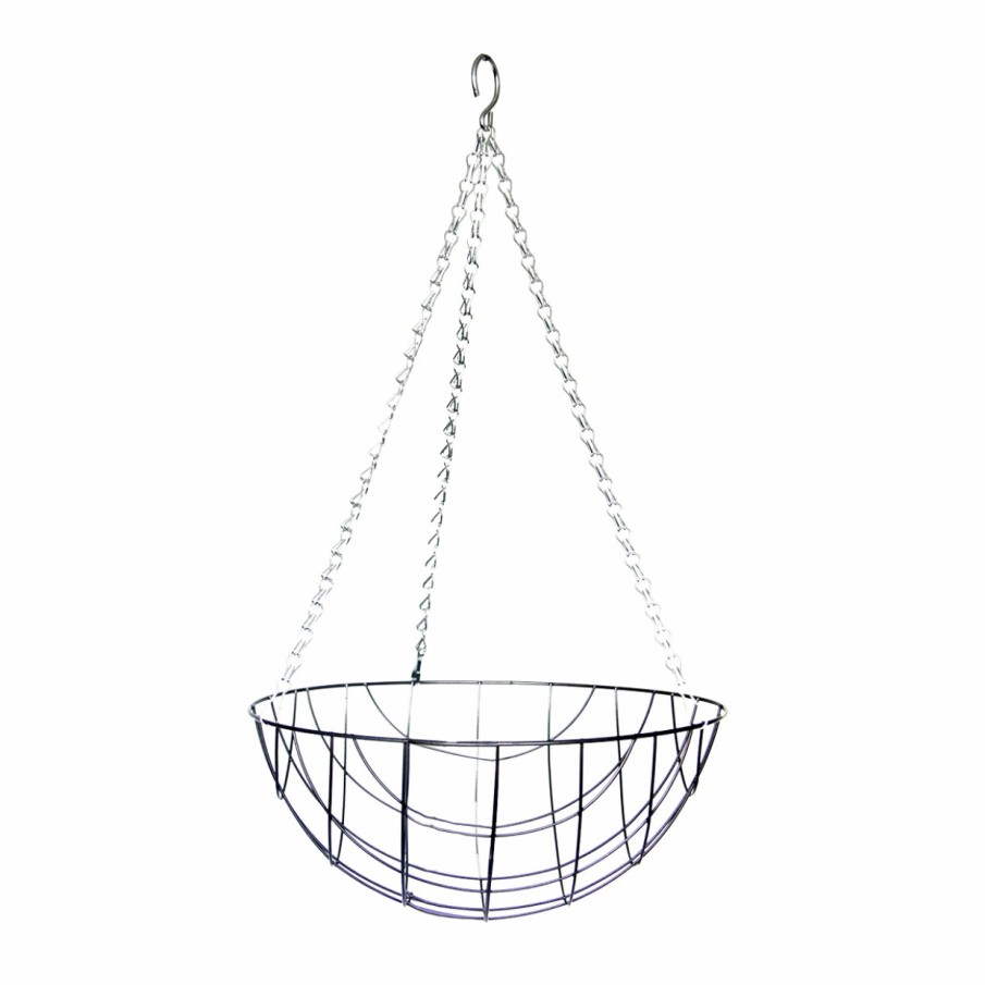 Tuin&Terras Esschert Design Hangmanden | Zwart Metalen Hanging Basket L