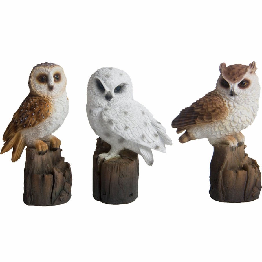 Tuin&Terras Esschert Design Polyresin - Vogels | Uil Op Boomstam S