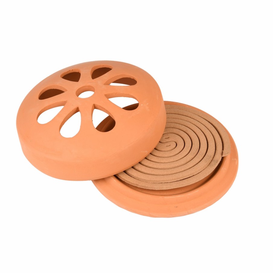 Tuin&Terras Esschert Design Citronella | Citron. Spiralen Terracotta/Giftbox