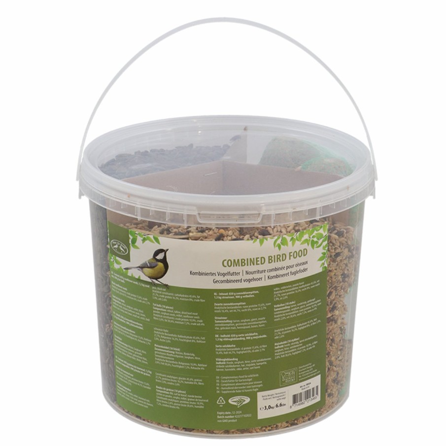 Vogels&Tuindieren Esschert Design Strooivoer | Vogelvoermix In Emmer 3Kg