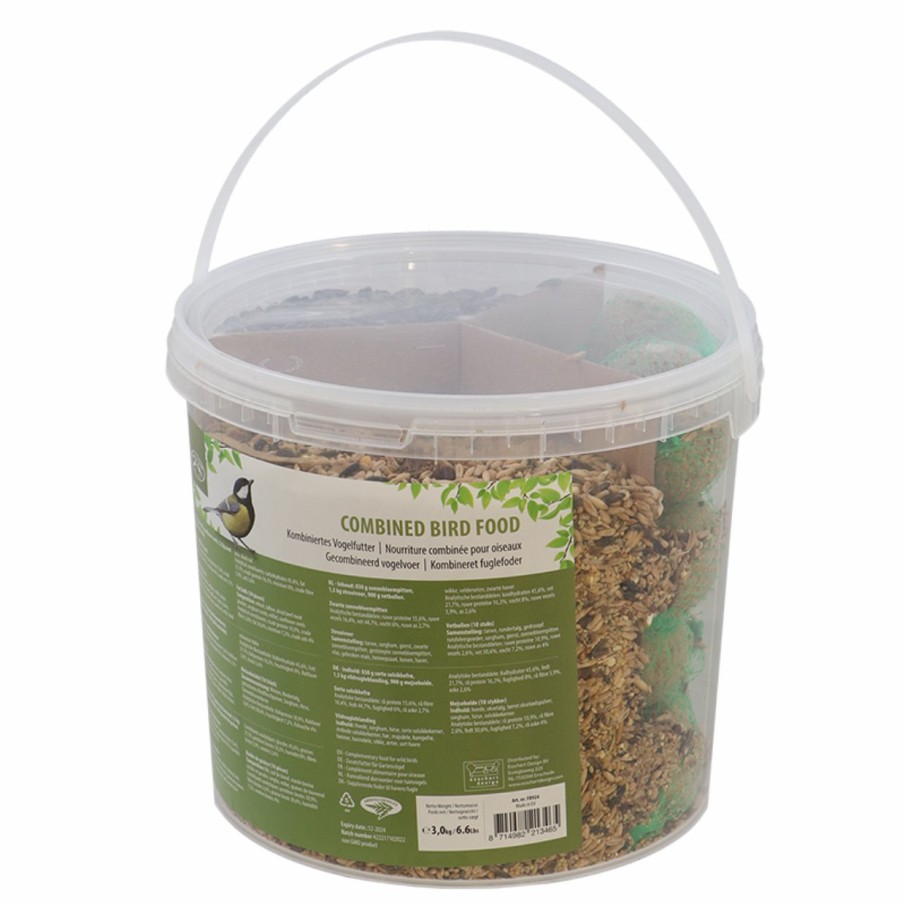 Vogels&Tuindieren Esschert Design Strooivoer | Vogelvoermix In Emmer 3Kg