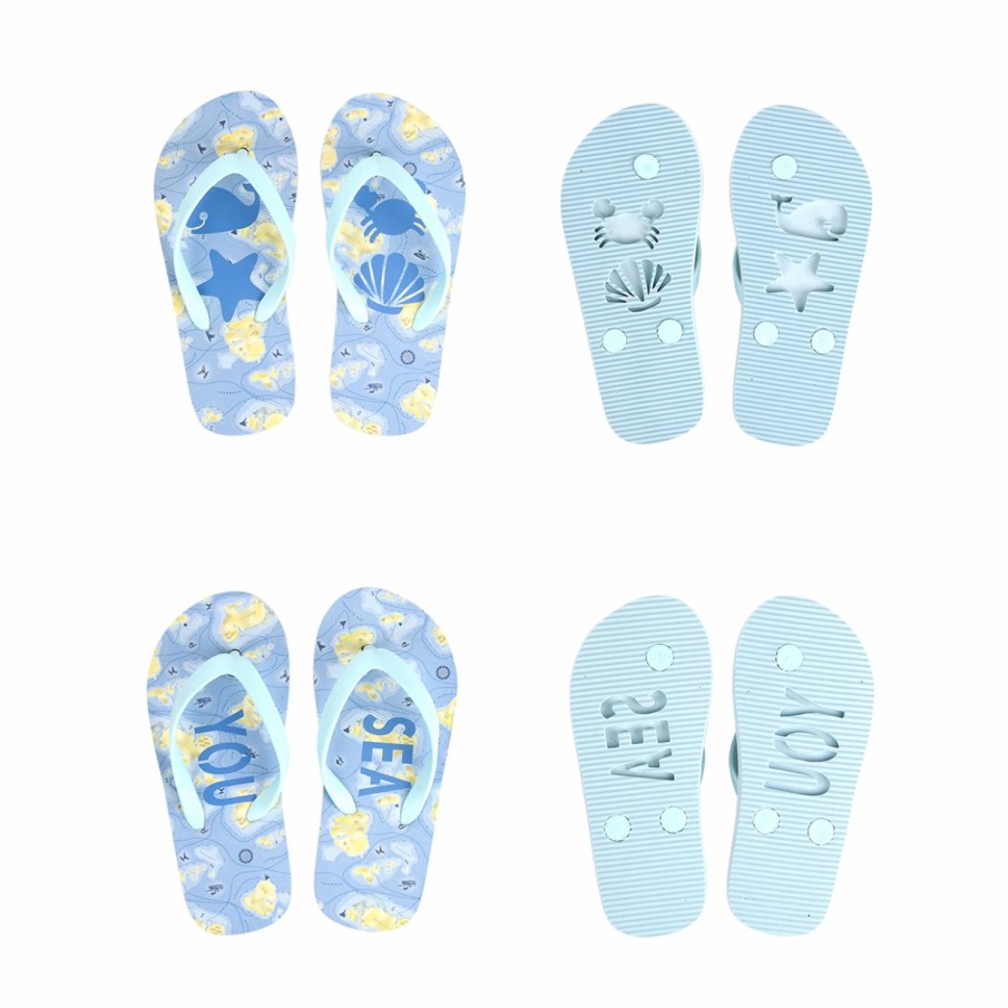 Kids Esschert Design Strandkleding | Beach Stempel Slippers Kids 25/26