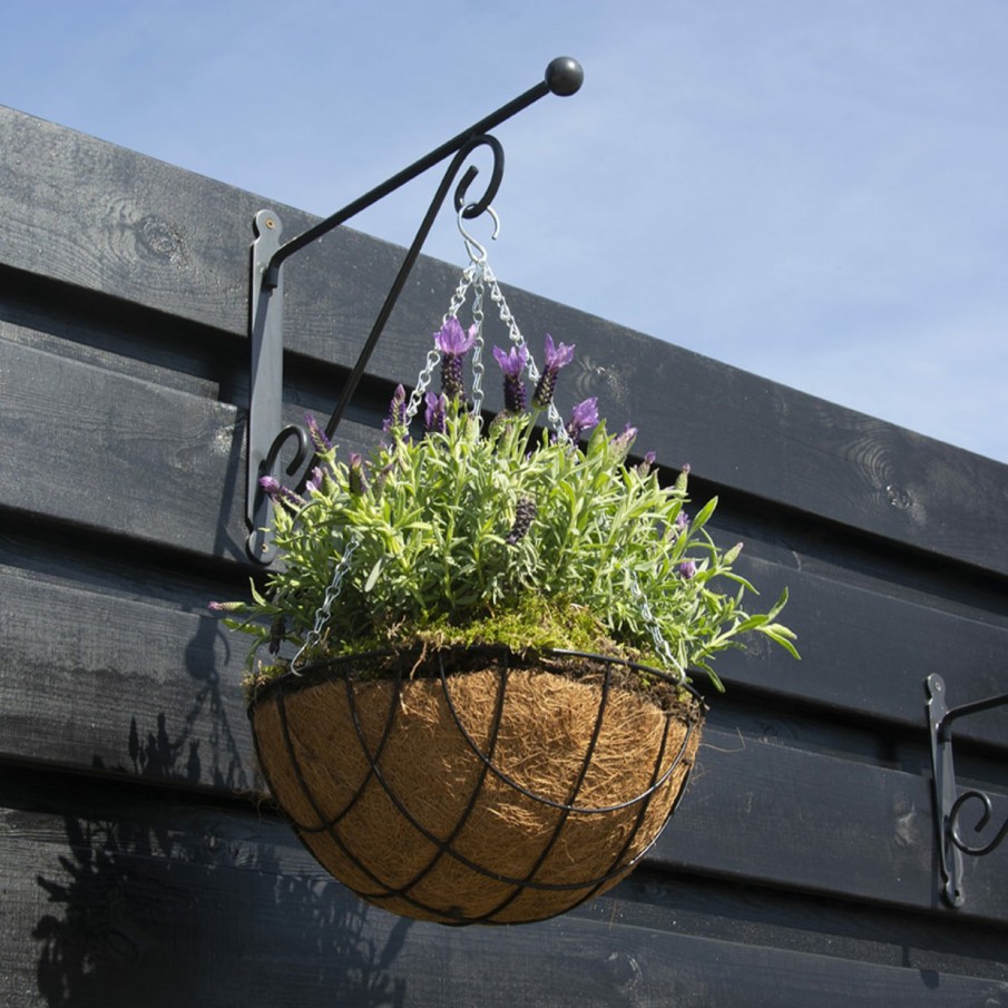 Tuin&Terras Esschert Design Wandhaken | Hanging Basket Haak Met Bol L