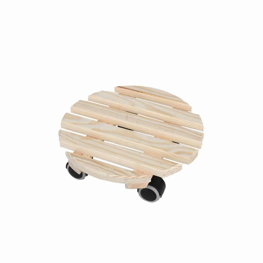 Indoor Esschert Design | Trolley Naturel Rond Indoor L