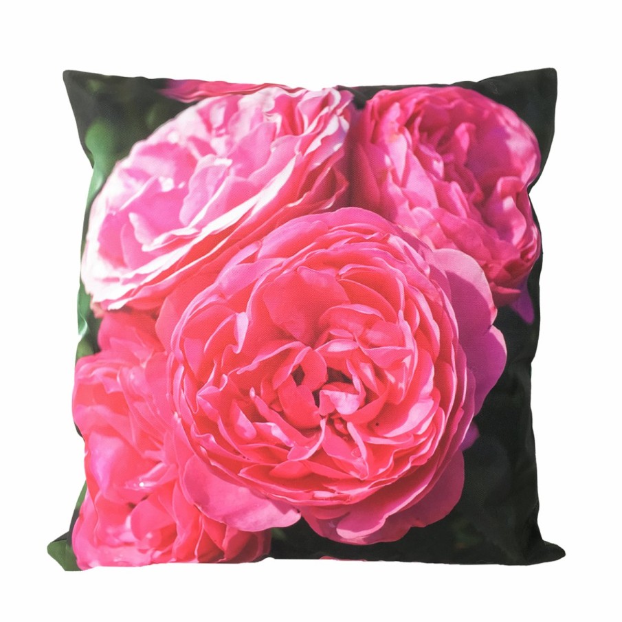 Tuinmeubels Esschert Design | Outdoor Kussen Met Roze Bloemenprint L