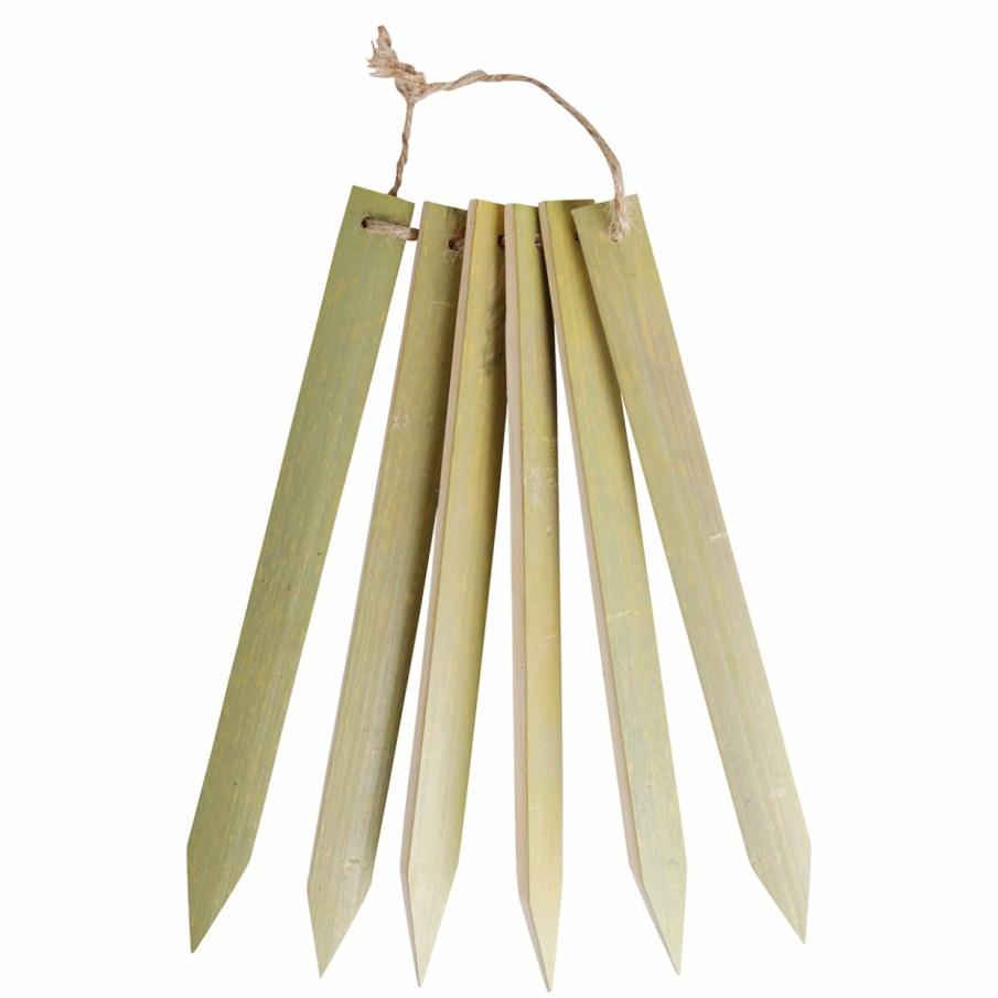 Kweken Esschert Design Plantenstekers en -hangers | Bamboe Plantenstekers L Set Van 6