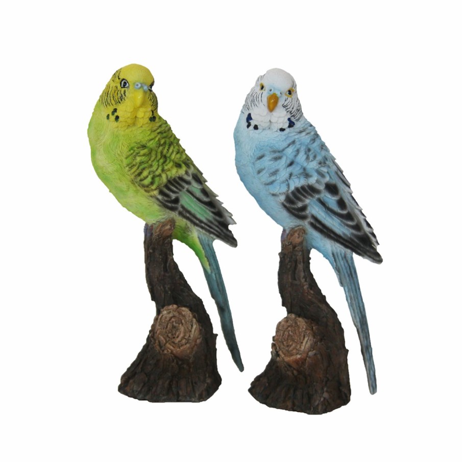 Tuin&Terras Esschert Design Polyresin - Vogels | Parkiet Op Stam