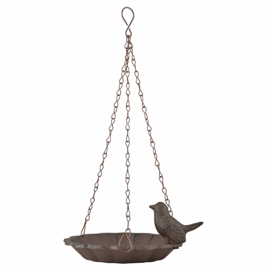 Vogels&Tuindieren Esschert Design Hangend | Hangend Vogelbad Met 1 Vogel